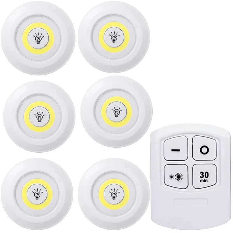 Dimmable LED Under Cabinet Light with Remote for Kitchens and Closets
