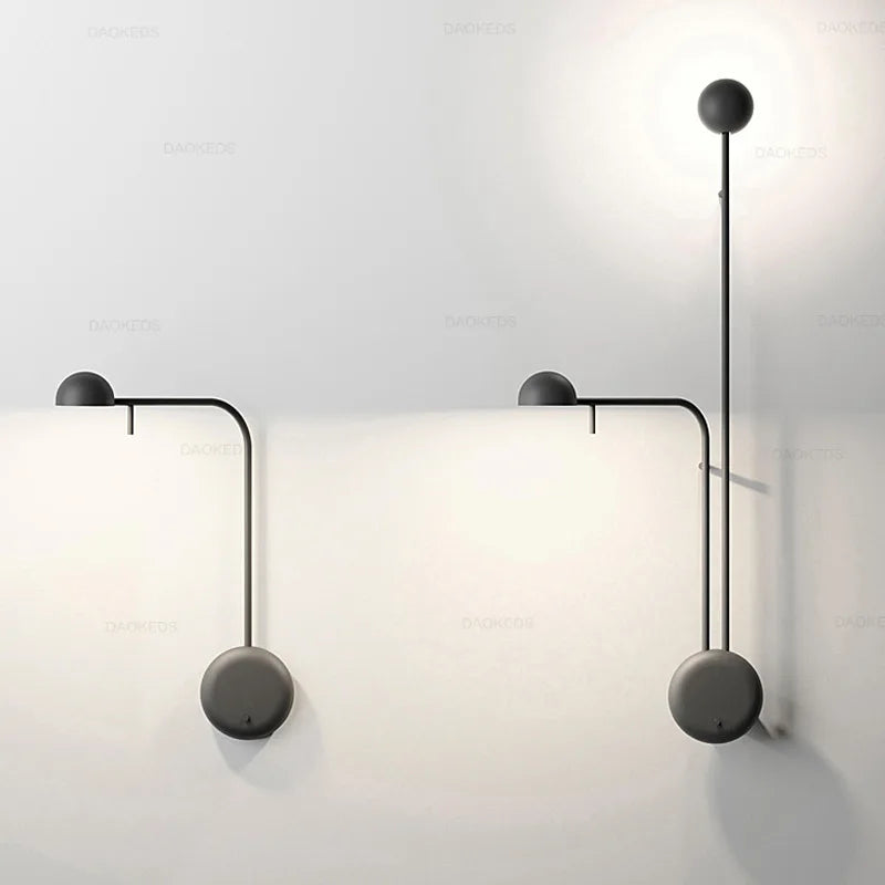 Adjustable Swing Arm Wall Lamp for Modern Home Offices and Bedside Reading