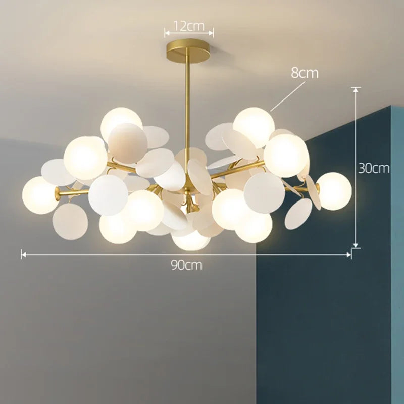 Modern LED Branch Chandelier for Luxury Living Room and Bedroom Decor