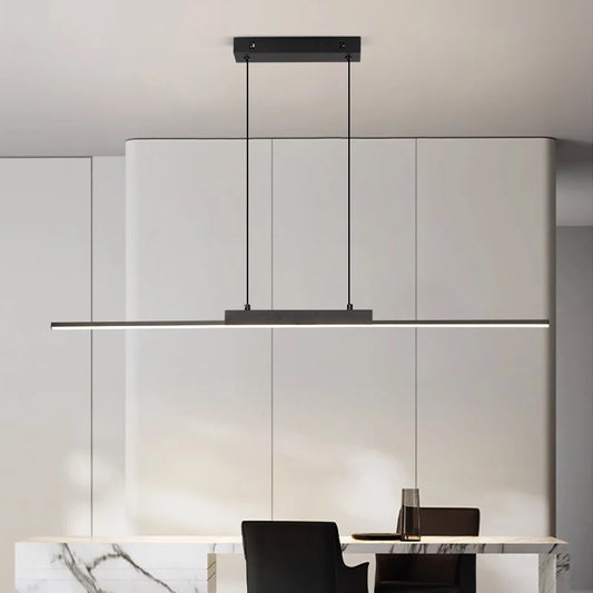 Modern Linear Pendant Light for Dining Rooms and Kitchen Islands