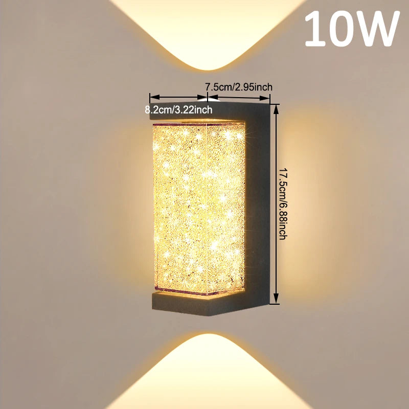 Modern LED Crystal Wall Light for Premium Bedroom and Living Room Interiors