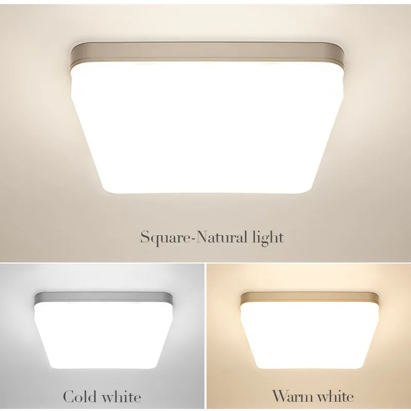 Modern Square LED Ceiling Light for Contemporary Bedrooms and Living Spaces