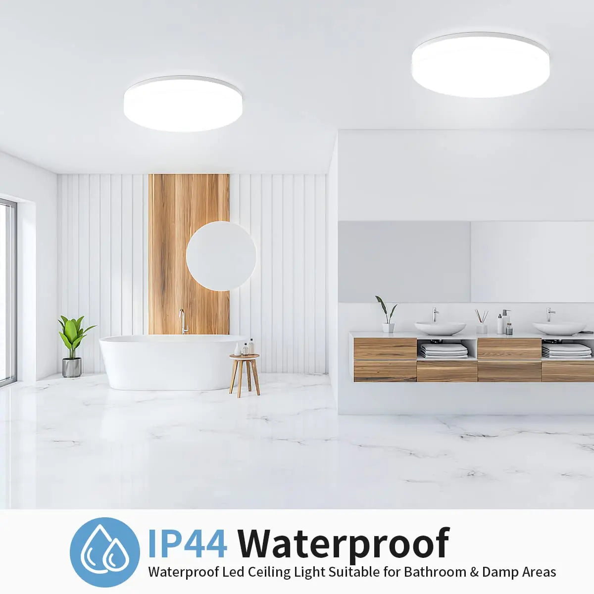 Modern Round LED Ceiling Light for Contemporary Living and Bedrooms