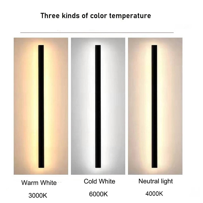 Modern LED Outdoor Wall Light for Garden Patio and Porch Illumination