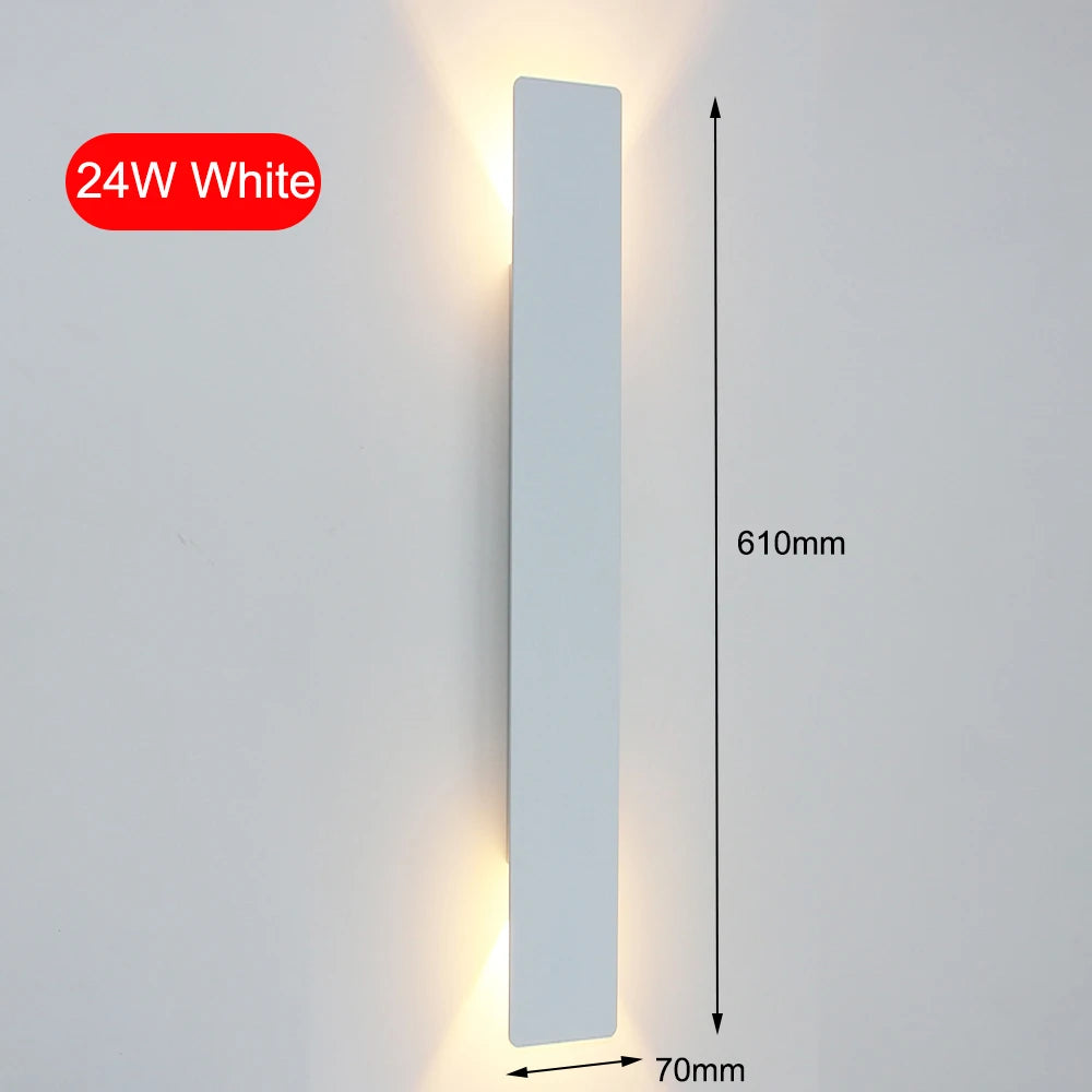 Modern Aluminum Wall Light for Bedrooms Hallways and Contemporary Home Interiors