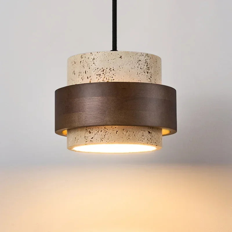 Modern Wooden Pendant Light for Bedside Decor or Restaurant Ambience