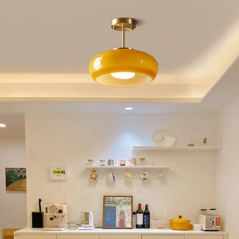 Modern Nordic Glass Pendant Light for Bedroom and Living Room