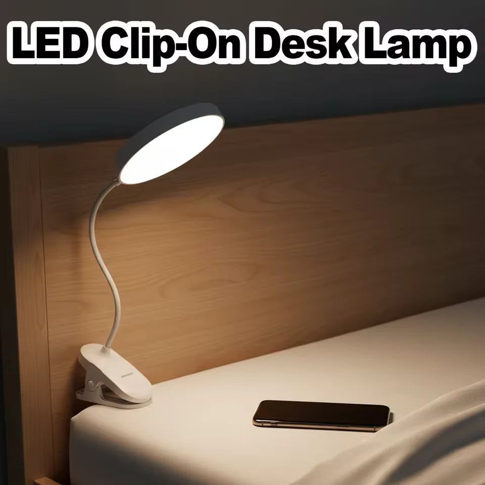 Portable Folding LED Desk Lamp with USB Charging for Office and Study
