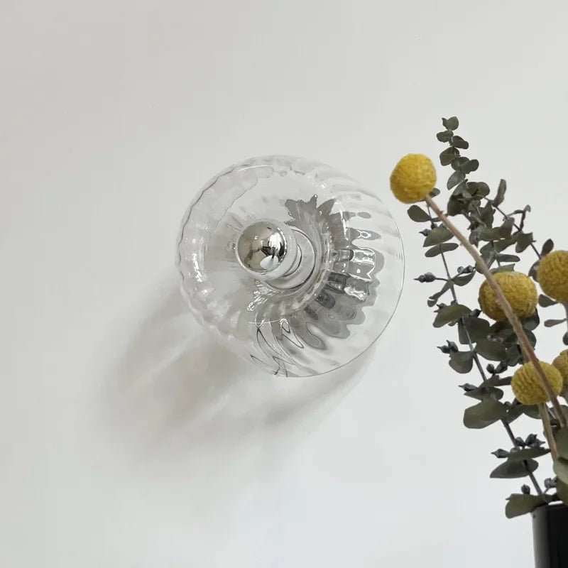Vintage Glass Wall Lamp for Modern Home Hallways and Staircases