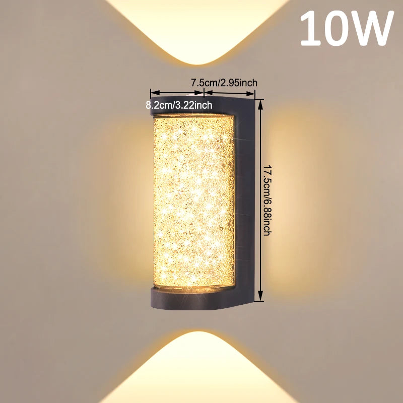 Modern LED Crystal Wall Light for Premium Bedroom and Living Room Interiors
