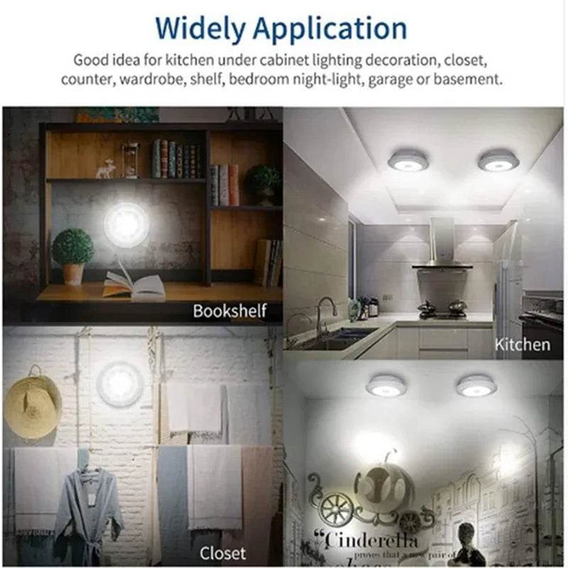 Dimmable LED Under Cabinet Light with Remote for Kitchens and Closets
