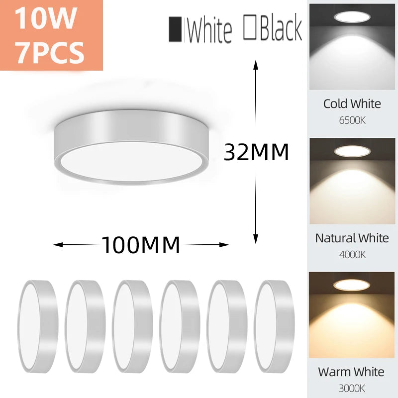 Modern LED Surface Mounted Downlight for Living Room and Bedroom Lighting
