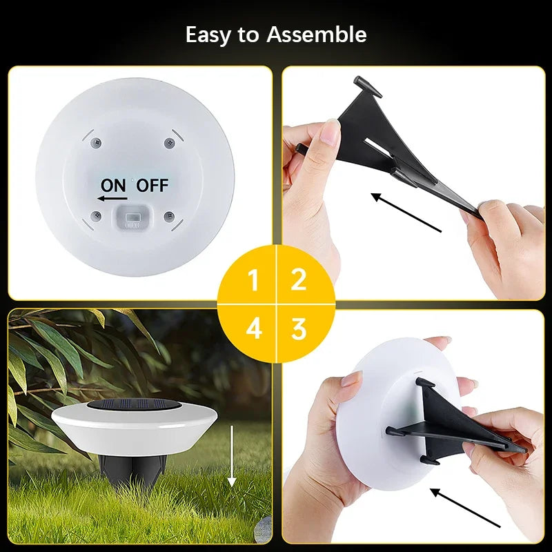Waterproof LED Solar Path Light for Modern Garden and Driveway Lighting