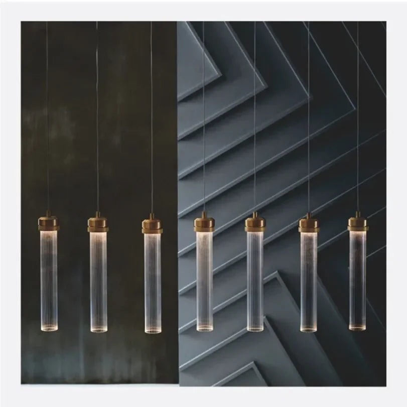 Modern Glass Pendant Light for Kitchen Islands and Bedside Ambience