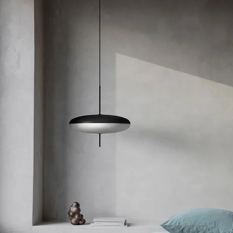 Nordic Saucer LED Pendant Light for Modern Living Rooms and Cafes