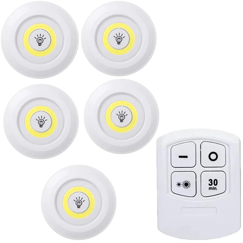 Dimmable LED Under Cabinet Light with Remote for Kitchens and Closets