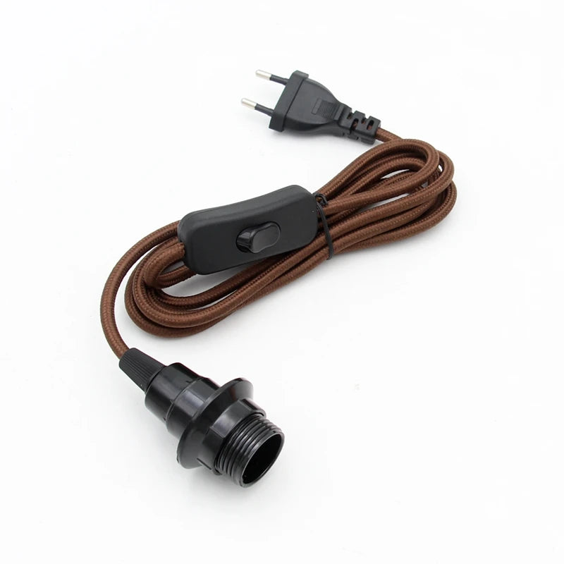 Adjustable Pendant Light Cord with Switch for Bedroom and Home Lighting