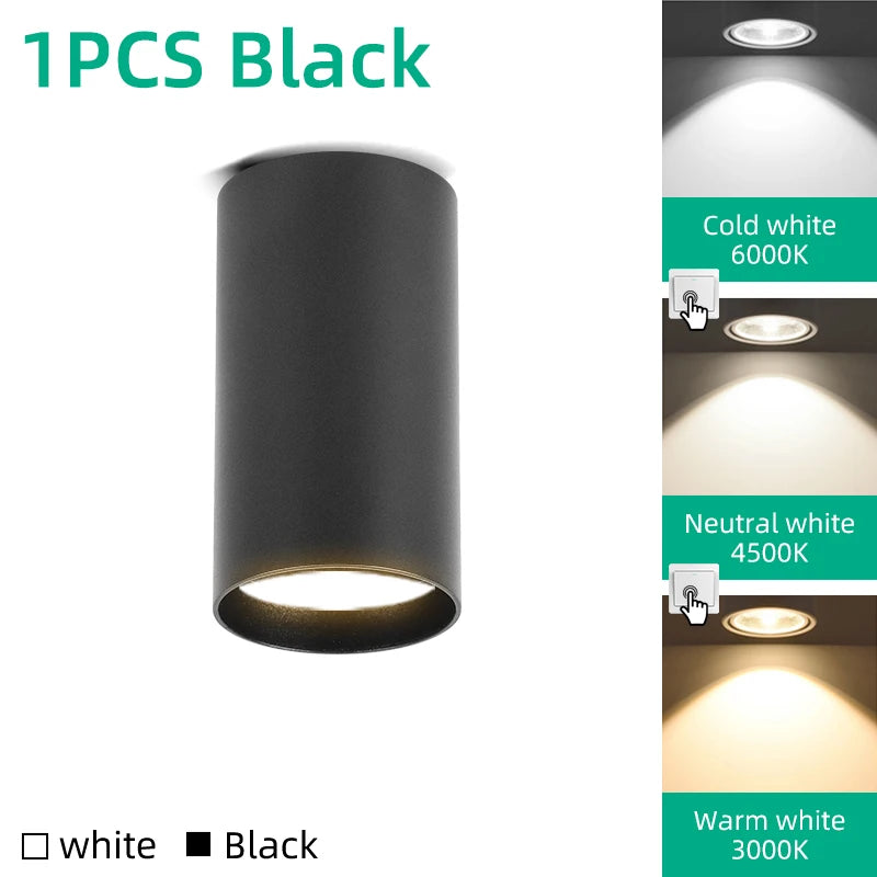Adjustable GU10 LED Ceiling Spotlight for Modern Kitchens and Retail Spaces