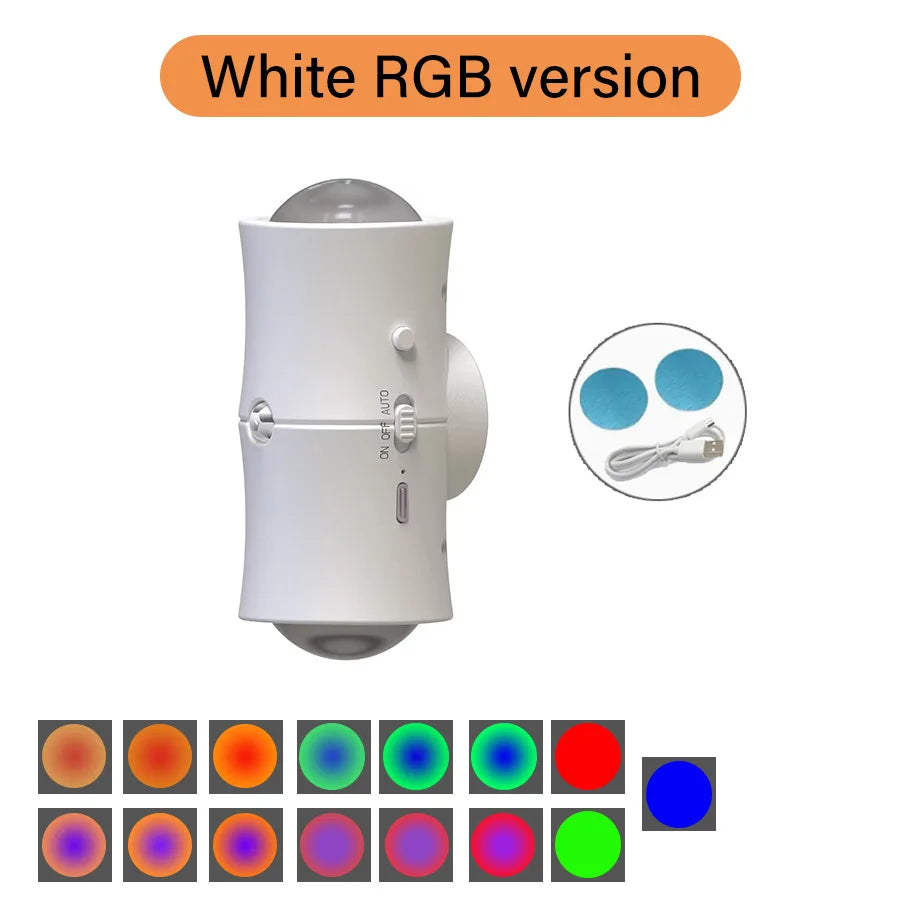 Rechargeable Motion Sensor Wall Light for Bedroom and Staircase Ambience