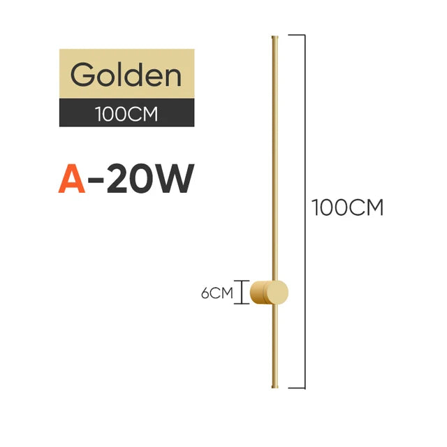 Modern Rotating LED Wall Light for Bedroom and Living Room Accents