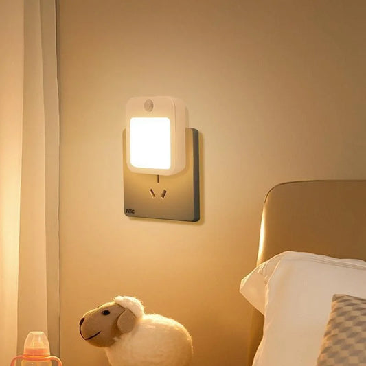 Dimmable Motion Sensor LED Night Light for Bedrooms and Hallways
