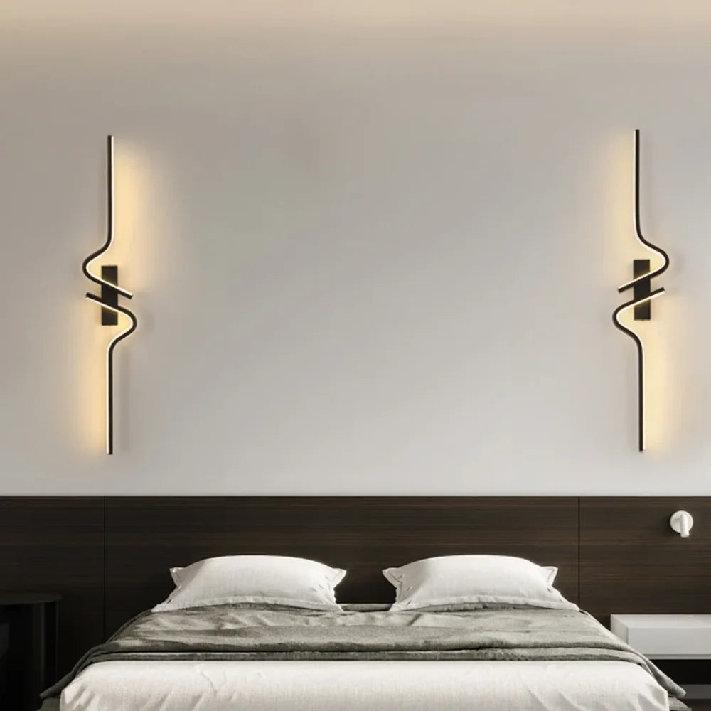 Modern Minimalist LED Wall Sconce for Bedroom and Living Room Lighting