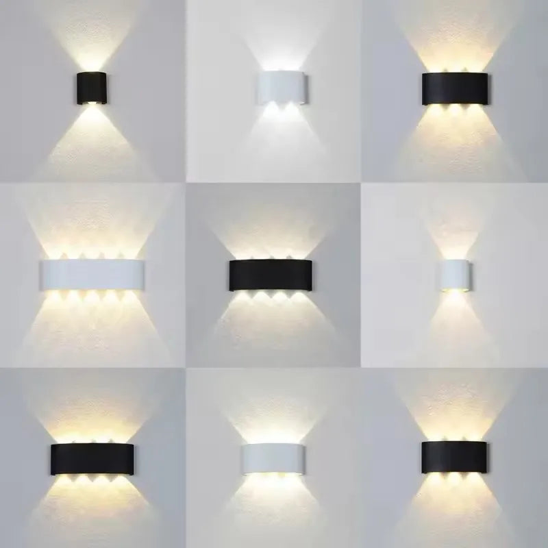 Modern Aluminum Wall Light for Outdoor Garden and Indoor Bedroom Lighting