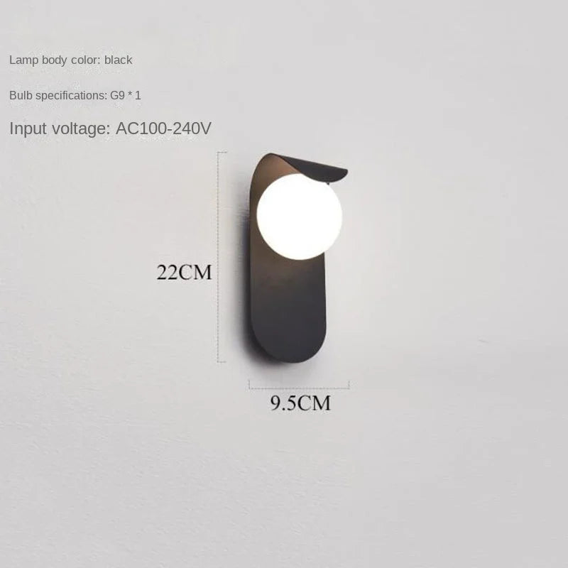 Modern LED Wall Lamp for Hallways and Minimalist Bedroom Interiors