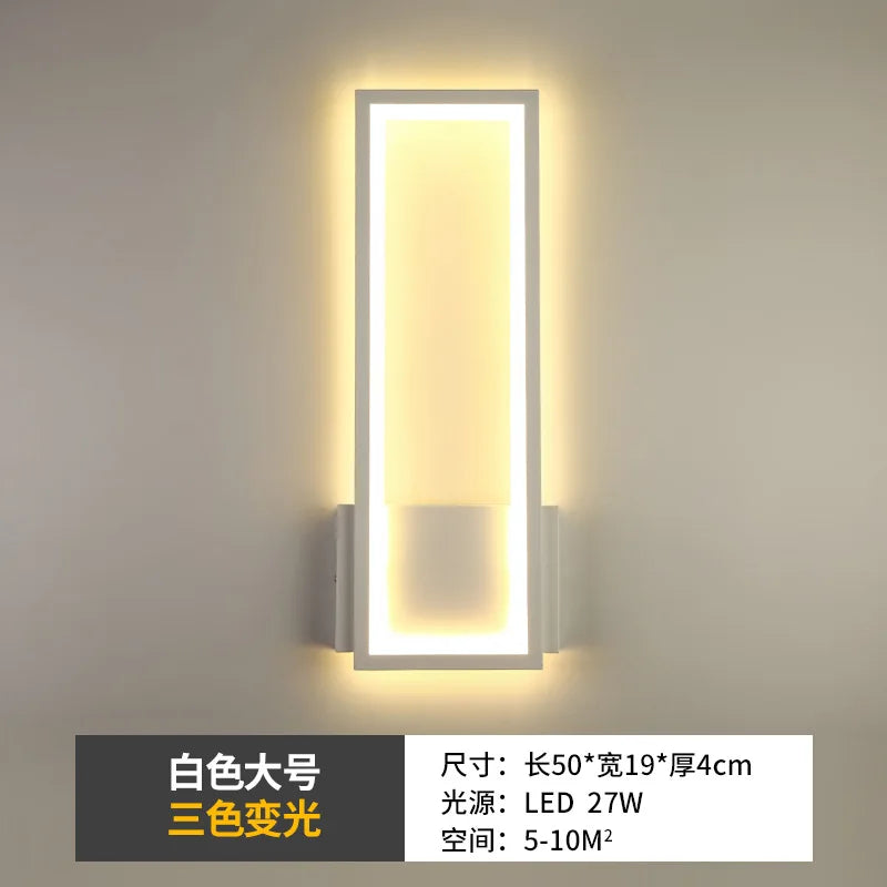 Modern LED Wall Sconce for Bedroom Bedside and Living Room Decor