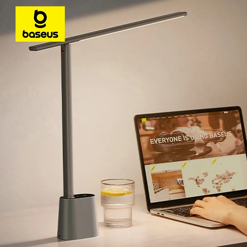 Adaptive LED Desk Lamp with Eye Protection for Office and Study