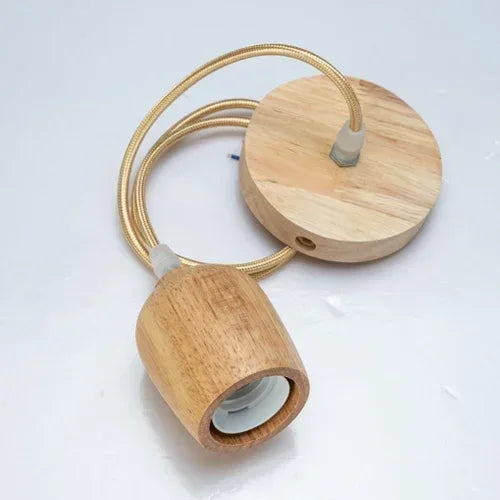 Vintage Wooden Pendant Light for Restaurants and Cozy Home Interiors