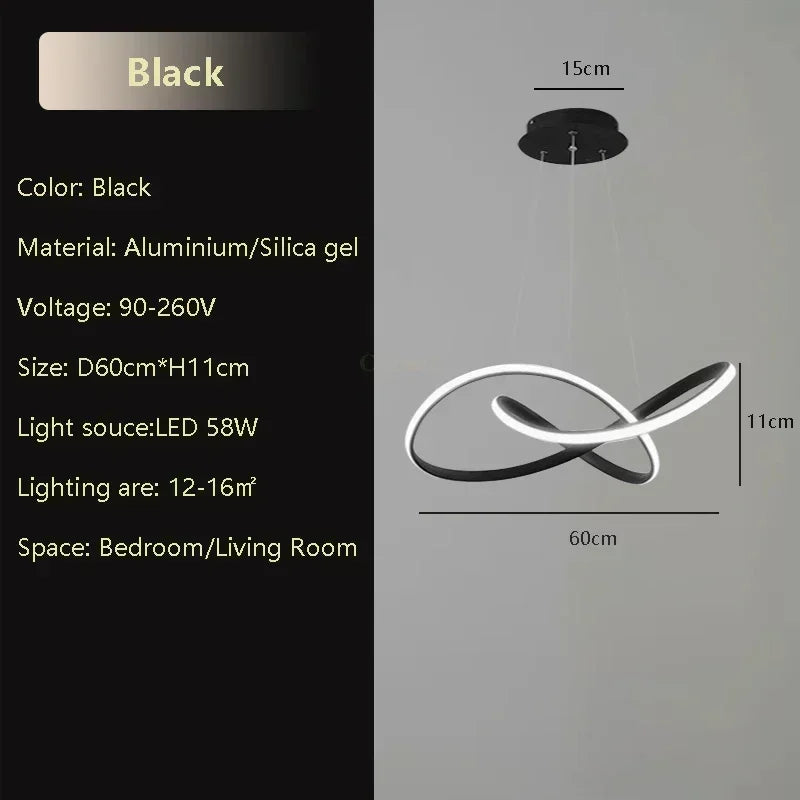 Modern LED Pendant Light for Dining Rooms and Hotel Interiors