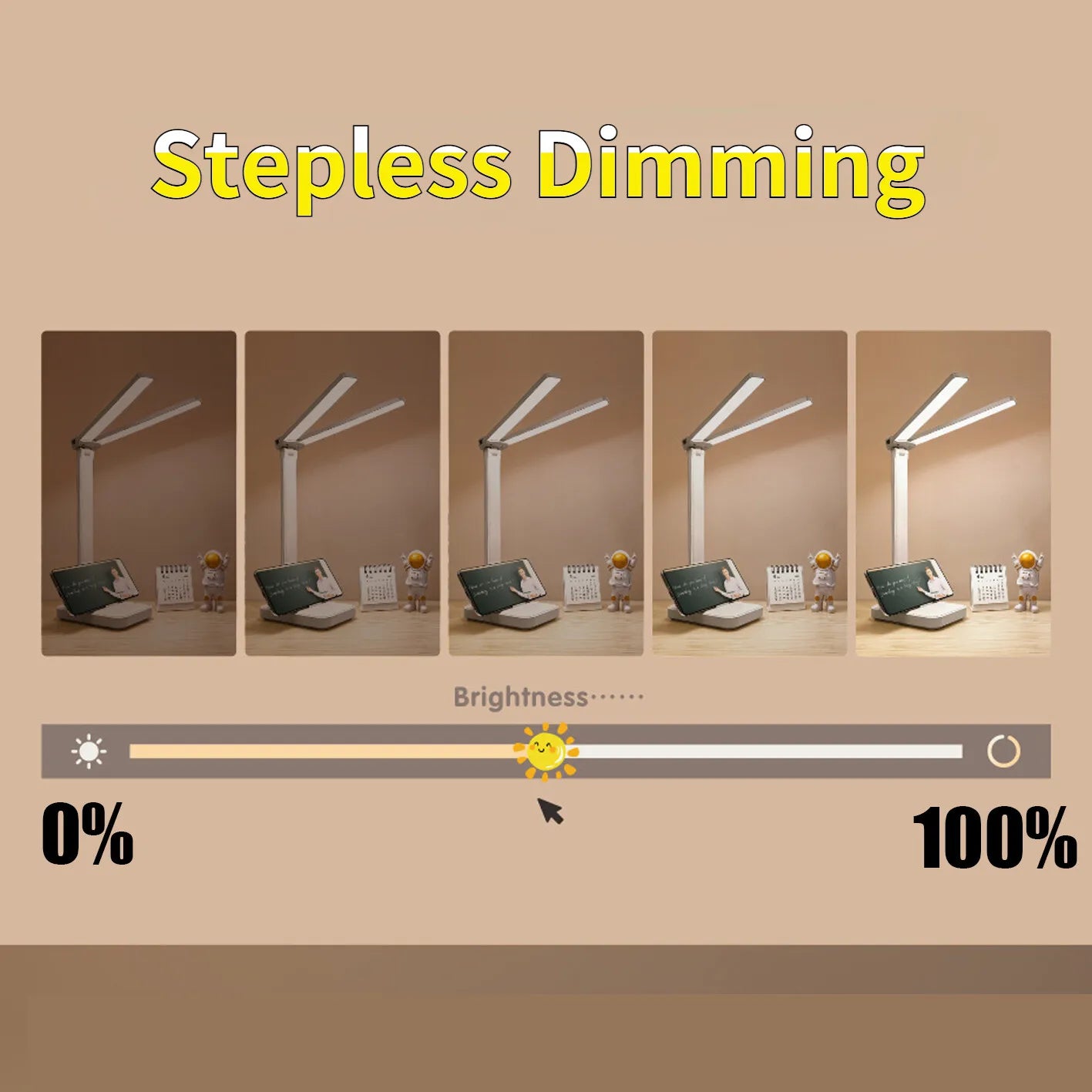 Dimmable LED Desk Lamp with Touch Control for Modern Offices and Bedrooms