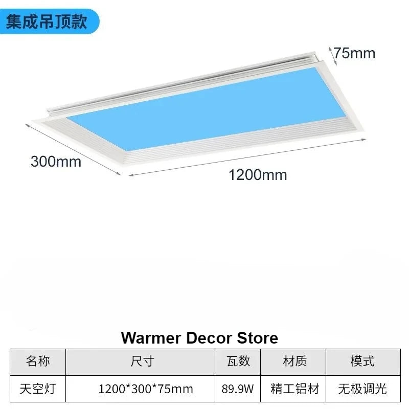 Sky View LED Ceiling Panel for Natural Lighting in Children's Rooms