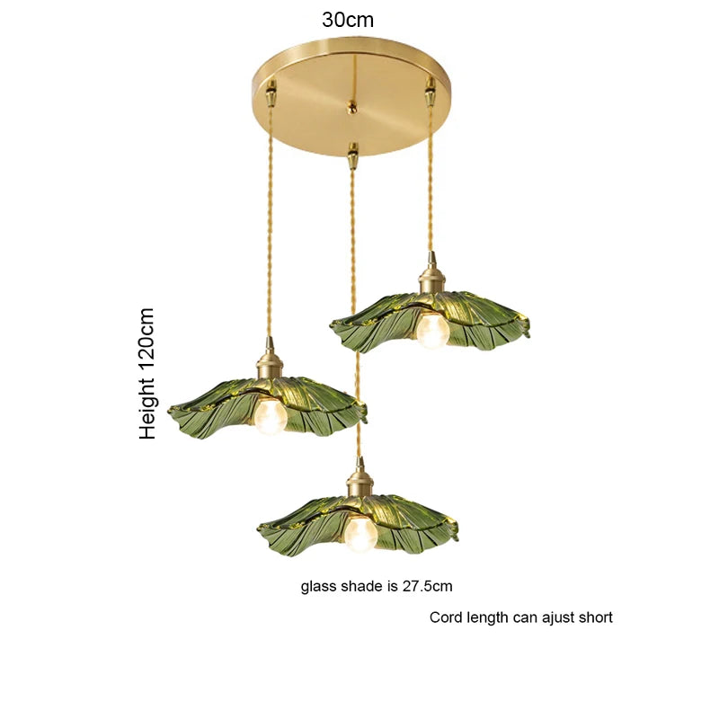 Floral Glass Pendant Light for Modern Dining Rooms and Cafes