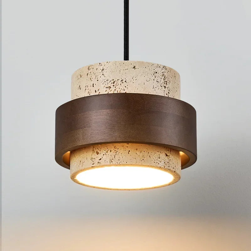Modern Wooden Pendant Light for Bedside Decor or Restaurant Ambience