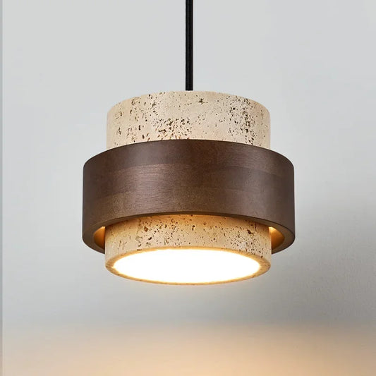 Modern Wooden Pendant Light for Bedside Decor or Restaurant Ambience