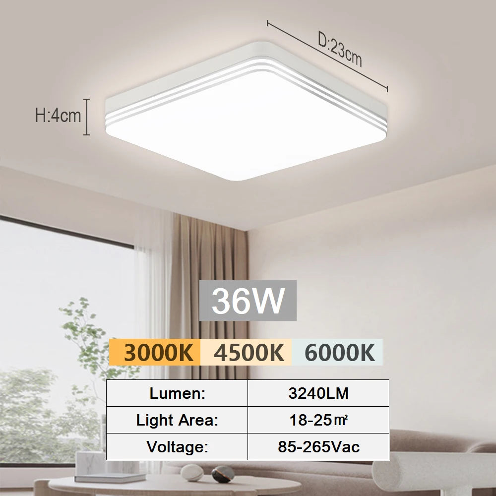 Modern LED Flush Mount Ceiling Light for Kitchens and Hallways