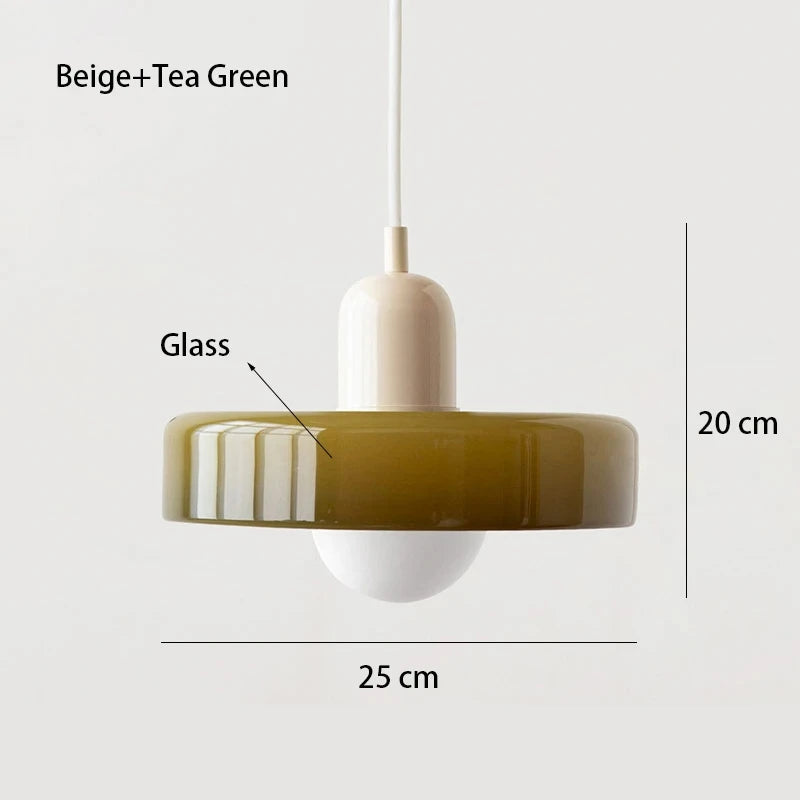 Bauhaus Glass Pendant Chandelier for Stylish Dining Rooms and Cafes