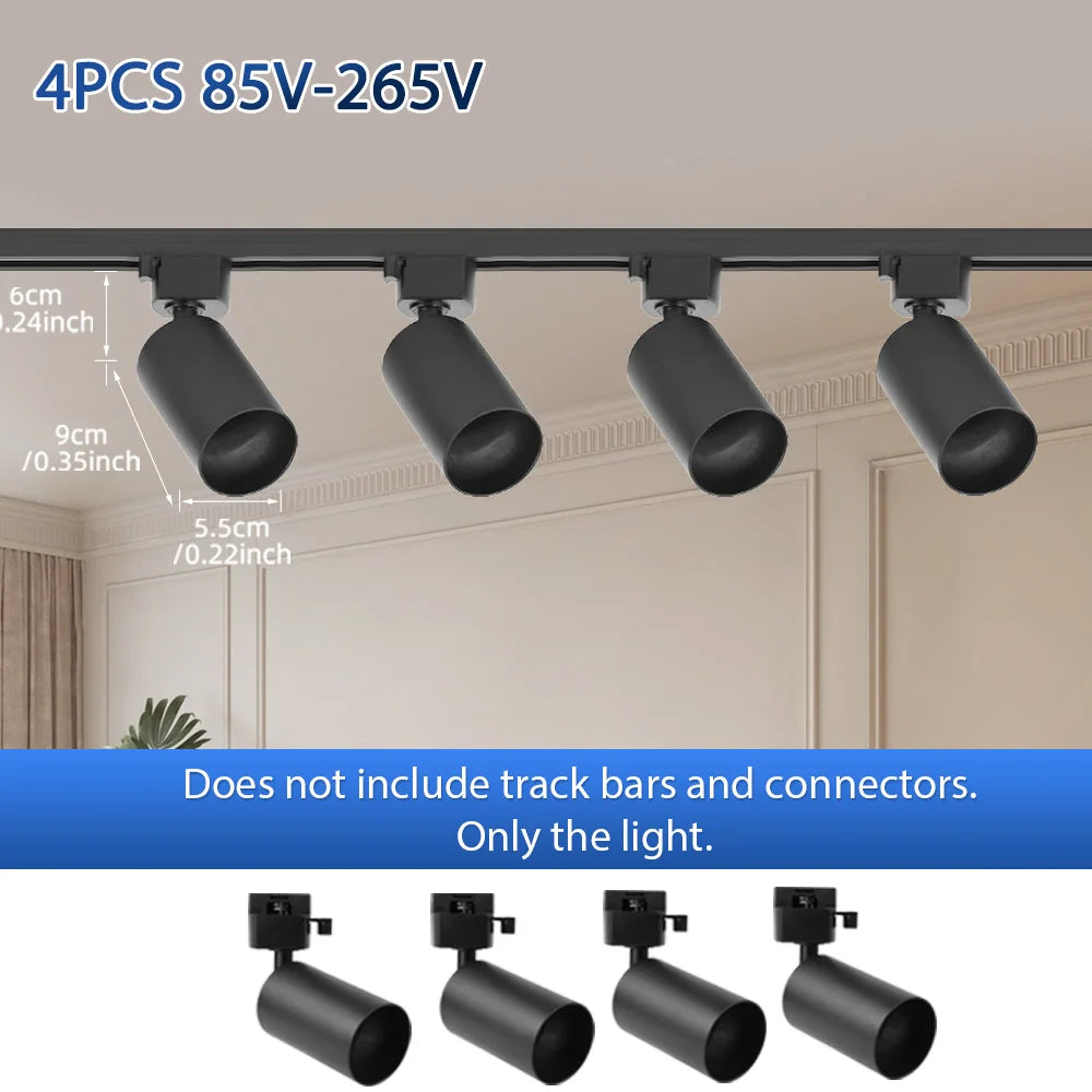 Modern LED Track Lighting Set for Kitchens and Commercial Retail Spaces