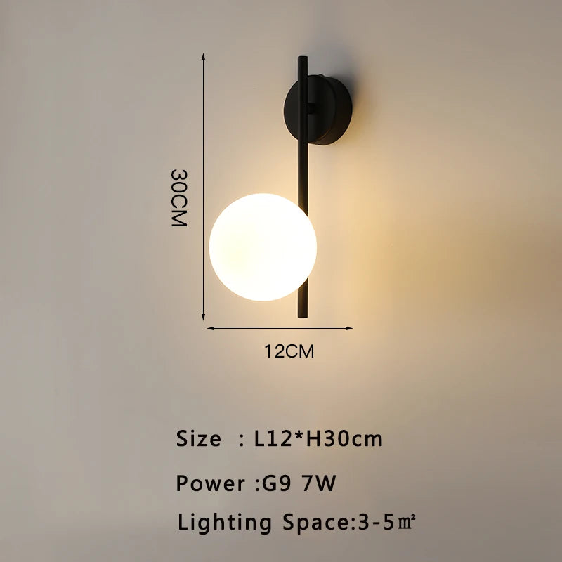Modern LED Wall Sconce for Living Room and Bedroom Ambient Lighting