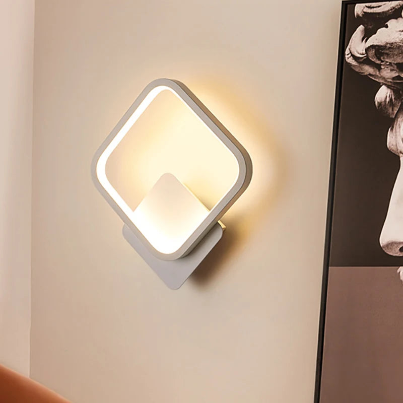 Modern Round LED Wall Sconce for Bedrooms and Hallway Interiors
