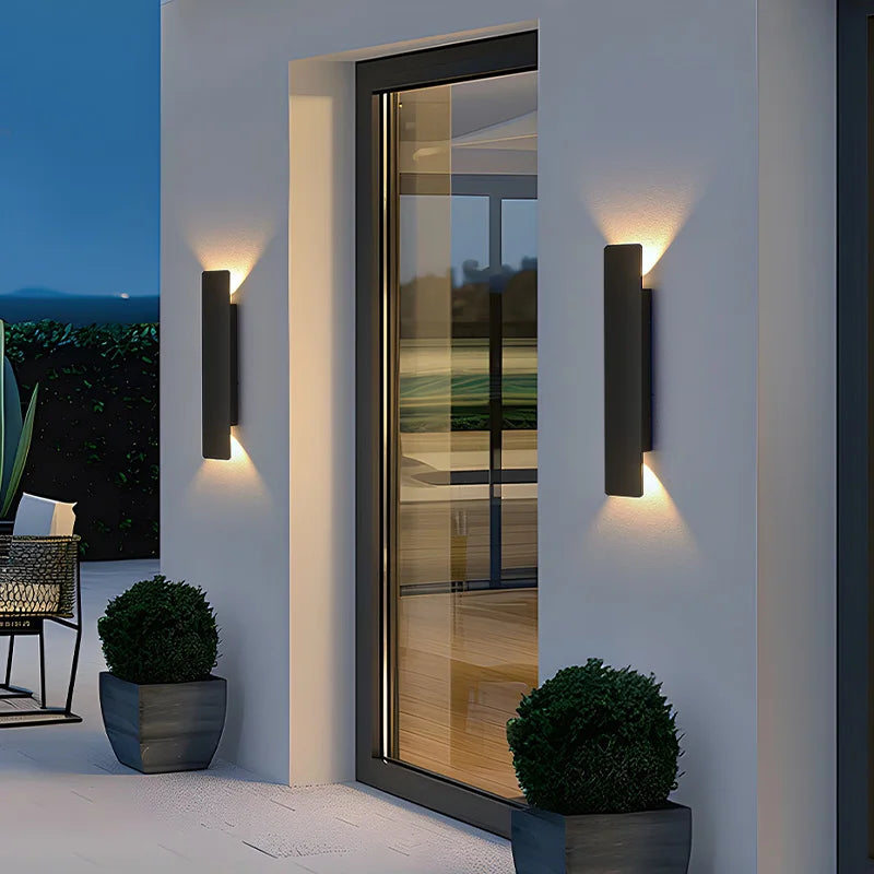 Modern LED Strip Wall Light for Exterior and Bedroom Interiors