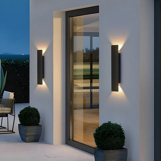 Modern LED Strip Wall Light for Exterior and Bedroom Interiors