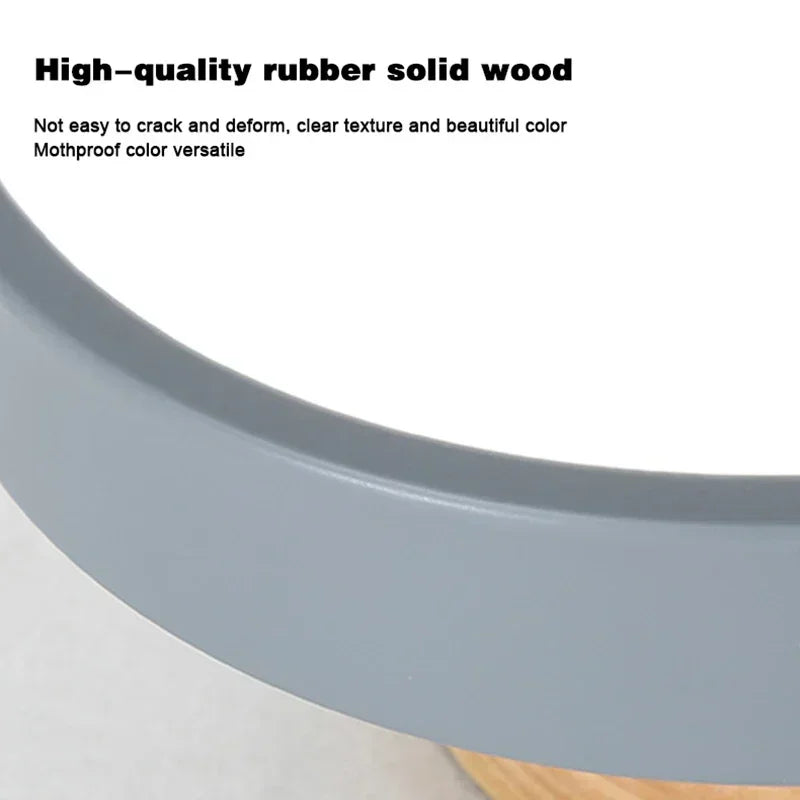 Nordic Round Wood Ceiling Light for Hallway and Dining Room