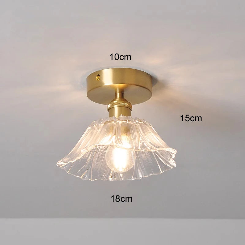 Vintage Floral Glass Pendant Light for Elegant Dining Rooms and Cafes