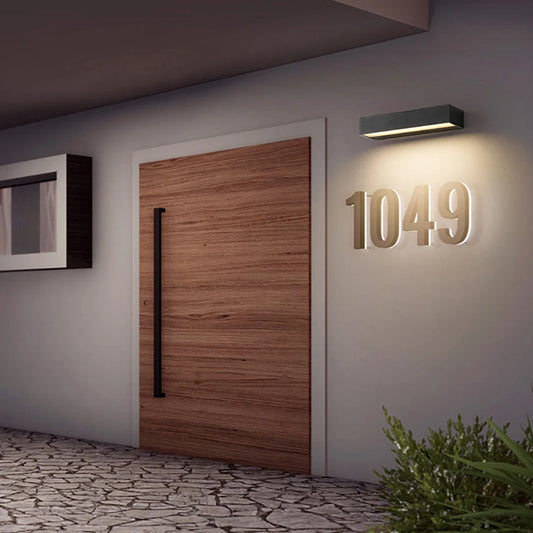 Modern LED Strip Wall Light for Outdoor Garden and Patio Lighting