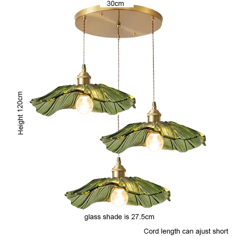 Vintage Floral Glass Pendant Light for Elegant Dining Rooms and Cafes