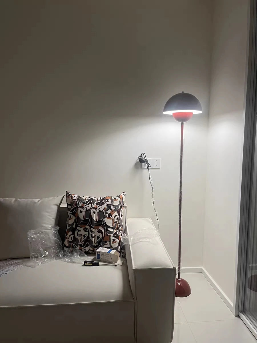 Modern Cream Ceramic Floor Lamp for Living Room and Bedroom Decor