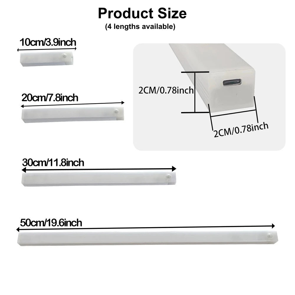 Wireless Motion Sensor LED Strip Light for Kitchen Cabinets and Closets